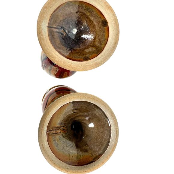 Kurt Glover Pottery 8" Sandia Unique Wine Goblets-Set of 2 - Picture 7 of 9